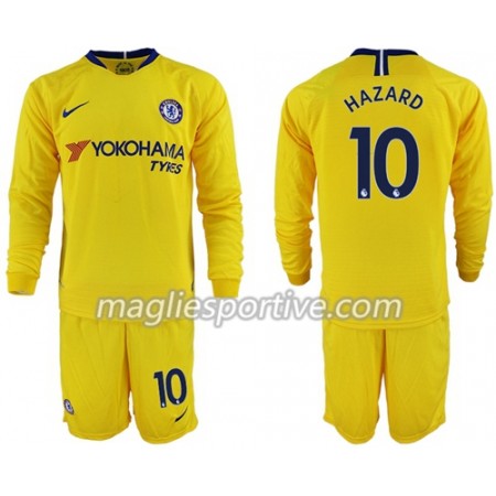 Completo Calcio Chelsea Hazard 10 Bambino Divisa Trasferta 2018/2019 ML